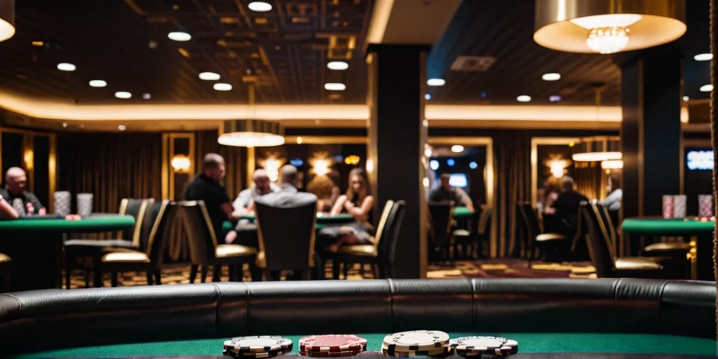 two girls in a luxury casino